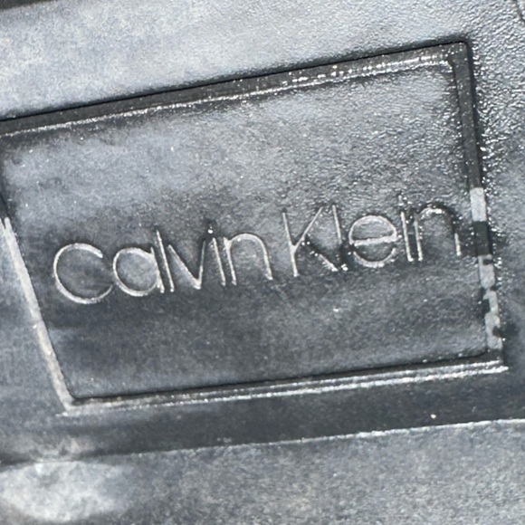 Calvin Klein Black Leather Ankle Boots - Picture 6 of 10